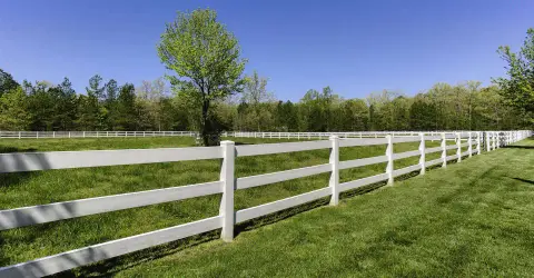 Farm & Rail Fencing installed in the Triad area